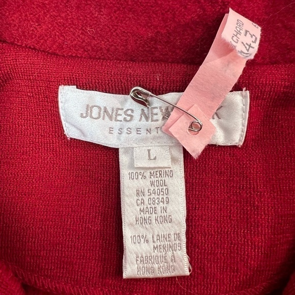 Jones NY Merino Wool Button Front Blazer Jacket - Picture 5 of 7